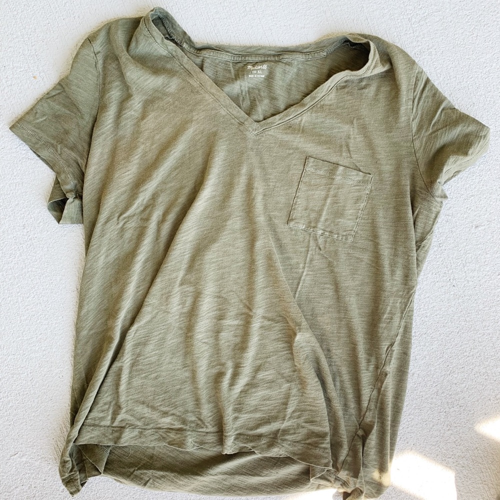 MADEWELL Olive V Neck